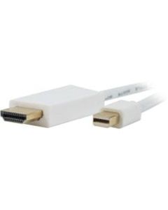 Comprehensive Mini DisplayPort Male to HDMI Male Cable 15ft - 15 ft HDMI/Mini DisplayPort A/V Cable - First End: 1 x Mini DisplayPort Male Digital Audio/Video - Second End: 1 x HDMI Male Digital Audio/Video - 10.8 Gbit/s - MFI - 32 AWG