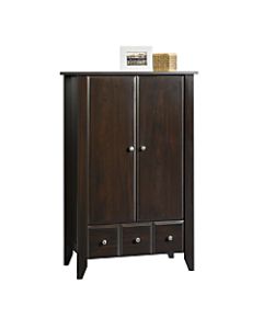 Sauder Shoal Creek Armoire Storage Cabinet, Jamocha Wood