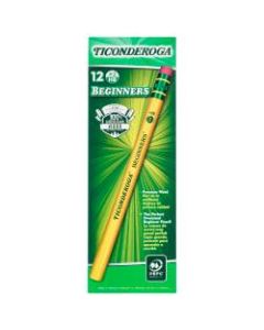 Ticonderoga Beginners Elementary Pencils, HB Lead, Pack of 12