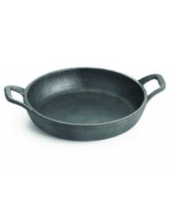 Tablecraft Mini Round Cast Iron Server, 11 Oz, Black