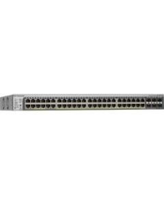 Netgear ProSafe GS752TPS Gigabit Stackable Smart Switch - 46 Ports - Manageable - 10/100/1000Base-T - 2 Layer Supported - 6 SFP Slots - PoE Ports - Rack-mountable, Desktop - Lifetime Limited Warranty