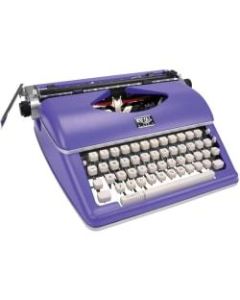 Royal Classic Manual Typewriter - Purple - 11in Print Width - Impression Control Lever, Paper Support Bar, Ribbon Color Selector, Tab Position, Line Spacing