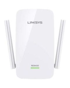 Linksys RE6400 IEEE 802.11ac 1.17 Gbit/s Wireless Range Extender - 2.40 GHz, 5 GHz - 1 x Network (RJ-45) - Ethernet, Fast Ethernet, Gigabit Ethernet - Wall Mountable