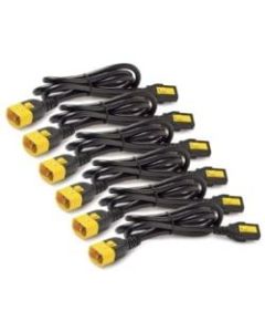 APC by Schneider Electric Power Cord Kit (6 ea), Locking, C13 to C14, 1.8m, North America - For PDU - 10 A - Black - 6 ft Cord Length - 6