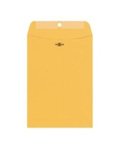 Columbian Envelopes, 9in x 12in, 28-Lb, Clasp Closure, Brown Kraft, Box Of 100