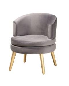 Baxton Studio Baptiste Accent Chair, Gray