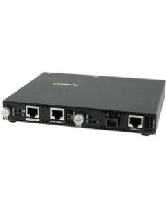 Perle SMI-1000-S1SC40D Media Converter - 2 x Network (RJ-45) - 1 x SC Ports - Management Port - 10/100/1000Base-T, 1000Base-BX