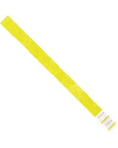 Office Depot Brand Tyvek Wristbands, 3/4in x 10in, Yellow, Case Of 500