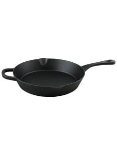Crock-Pot Artisan 12in Pre-Seasoned Cast Iron Skillet, Black