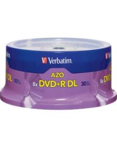 Verbatim DVD+R Double-Layer Disc Spindle, Pack Of 30