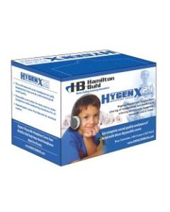 HamiltonBuhl HygenX Disposable Ear-Cushion Covers For 2.5in Over-Ear Headphones & Headsets, White