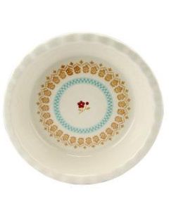Gibson General Store Hollydale 10in Pie Dish, Teal