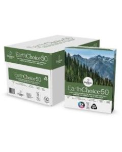 Domtar EarthChoice50 Recycled Office Paper, Letter Size (8-1/2in x 11in), 92 Brightness, 20 Lb, 50% Recycled, White, 500 Sheets Per Ream