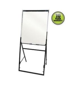 Quartet Futura Non-Magnetic Dry-Erase Whiteboard/Flipchart Easel, 26in x 35in, Steel Frame With Black Finish