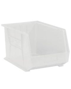 Office Depot Brand Plastic Stack & Hang Bin Boxes, Small Size, 10 3/4in x 8 1/4in x 7in, Clear, Pack Of 6
