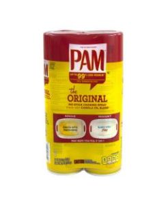 PAM No-Stick Cooking Spray, 12 Oz, Pack Of 2 Cans