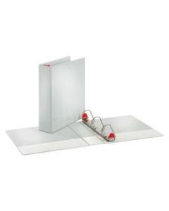 Cardinal XtraValue ClearVue 3-Ring Binder With Locking Slant-D Rings, 2in D-Rings, 52% Recycled, White