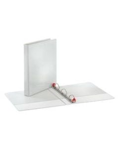 Cardinal XtraValue ClearVue 3-Ring Binder With Locking Slant-D Rings, 1in D-Rings, 52% Recycled, White