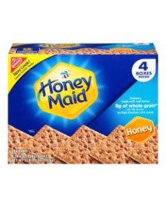 Nabisco Honey Maid Honey Graham Crackers, 14.4 Oz Box, Pack of 4