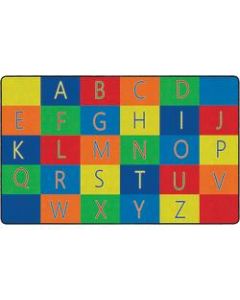 Flagship Carpets Alphabet Seating Rug, 7ft 6in x 12ft, Multicolor