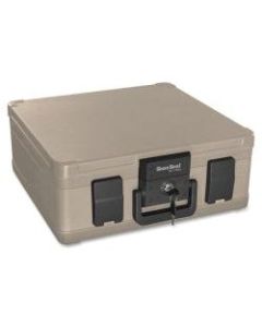 FireKing 13-1/16inW Lateral 1-Drawer Waterproof Fire Chest, Plastic, Putty