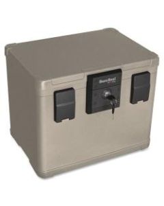 FireKing 8-7/16inD Vertical 1-Drawer Waterproof Fire Chest, Plastic, Putty