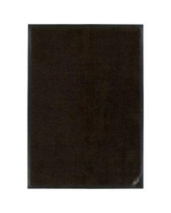 M + A Matting Colorstar Plush Floor Mat, 48in x 96in, Black/Brown