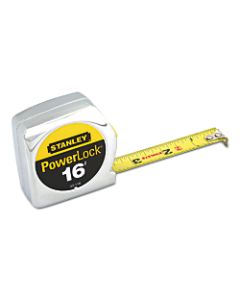 Stanley Tools Powerlock Tape Measure, Standard, 16ft x 3/4in Blade