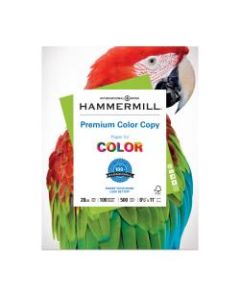 Hammermill Color Copy Paper, Letter Size (8 1/2in x 11in), 28 Lb, Ream Of 500 Sheets