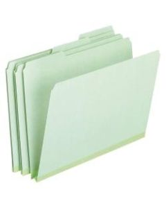 Pendaflex Pressboard Expanding File Folders, 1in Expansion, Letter Size, Light Green, Box Of 25