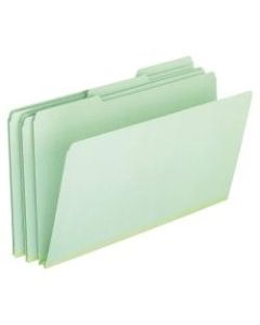 Pendaflex Pressboard Expanding File Folders, 1in Expansion, Legal Size, Light Green, Box Of 25