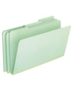 Pendaflex Pressboard Expanding File Folders, 1in Expansion, Legal Size, Light Green, Box Of 25