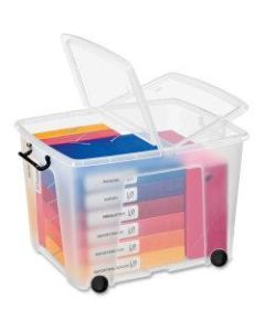 CEP Strata Smart Storemaster Heavy-Duty Storage Box With Butterfly Closure, Clear