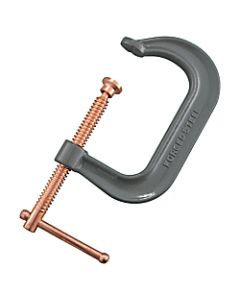 Drop Forged C-Clamp, 2-1/4 in Throat Depth, 2 in L