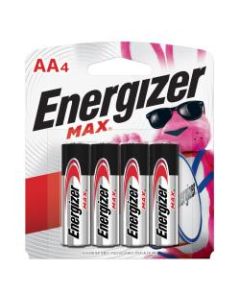 Energizer Max AA Alkaline Batteries, Pack Of 4