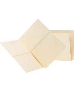 Smead End-Tab Pocket Folders With Shelf-Master Reinforced Tab, 2 Pockets, Letter Size, Straight-Cut Tab, Manila, Box Of 25