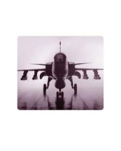 OTM Essentials Mouse Pad, Airplane, 10in x 9.13in, Black, PV1BM-RGD-01