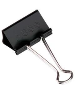ACCO Tempered Steel/Plastic Mini Binder Clips, 1/4in Capacity, Black, Box Of 12