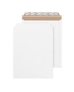 Office Depot Brand White Chipboard Photo And Document Mailer, 100% Recycled, 11in x 13 1/2in, Pack Of 24