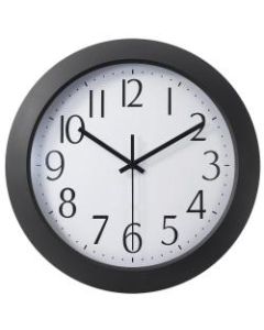 Office Depot Brand 12in Flat-Panel Plastic Round Wall Clock