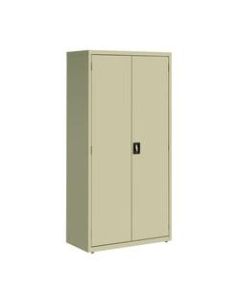 Lorell Fortress Series Steel Storage Cabinet, 5-Shelf, 18inD, Putty