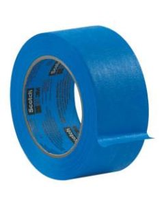 3M 2080 Masking Tape, 3in Core, 1in x 180ft, Blue, Case Of 12