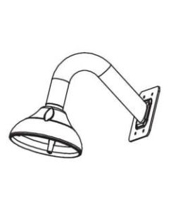 Bosch VDA-WMT-DOME Mounting Bracket for Surveillance Camera - White - 25 lb Load Capacity