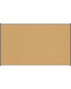 Lorell Cork Board, 72in x 48in, Aluminum Frame With Silver/Black Finish