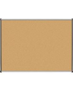 Lorell Satin Bulletin Board, 48in x 36in, Aluminum Frame With Silver Finish