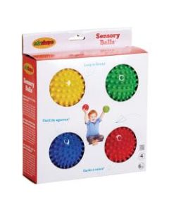 Edushape Sensory Balls, Assorted Colors, Grades Pre-K - 2, Set Of 4