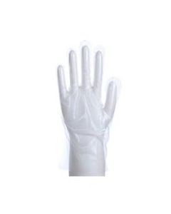 Daxwell Embossed Cast Polyethylene Gloves, Medium, Clear, 100 Gloves Per Box