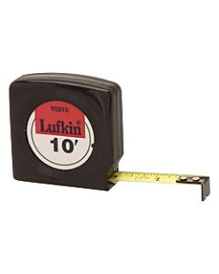 Mezurall Measuring Tapes, 1/2 in x 10 ft, Black