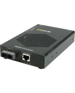 Perle S-1110PP-S2SC40 Media Converter - 1x PoE+ (RJ-45) Ports - 1 x SC Ports - 1000Base-EX, 10/100/1000Base-T - Rail-mountable, Rack-mountable, Wall Mountable