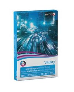 Xerox Vitality Multi-Use Printer Paper, Ledger Size (11in x 17in), 20 Lb, FSC Certified, Ream Of 500 Sheets
